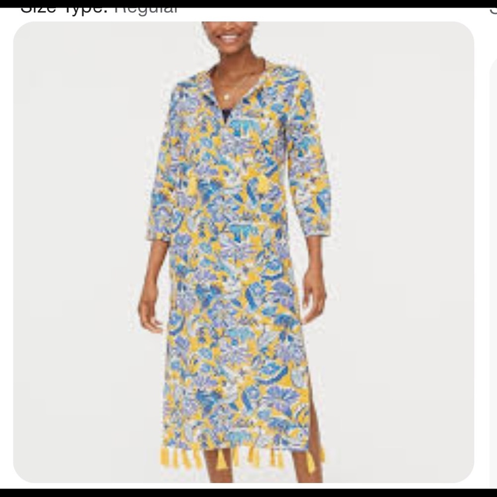 NWT J.Crew Factory Cotton Midi Cover-up in Floral